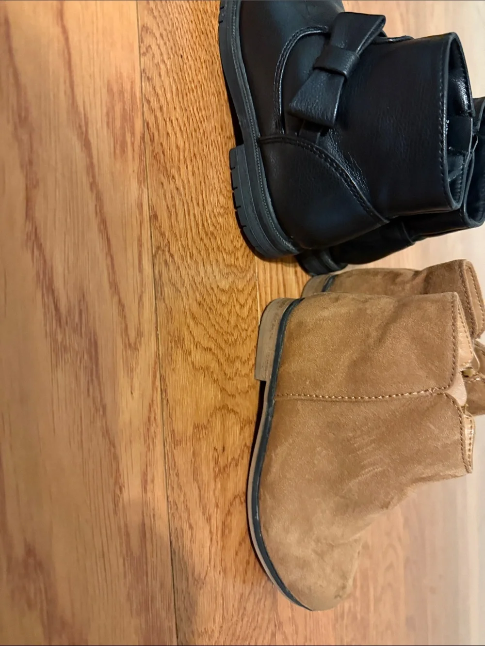 Kids Ankle Boots - Black and Tan
